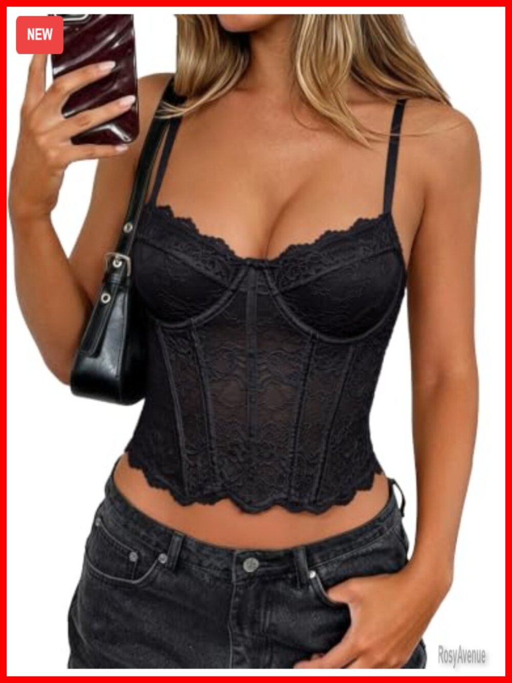 Women Lace Bustier Top V Neck Sleeveless Y2K Club Party Corset